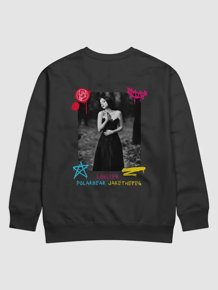 Gothic Graffiti Reverse Print Sweater product image (1)
