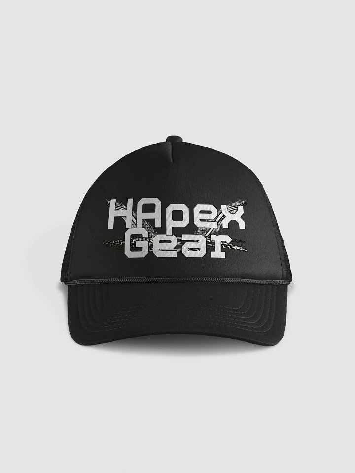 Foam Trucker Hat - White HApex Gear White Logo product image (1)