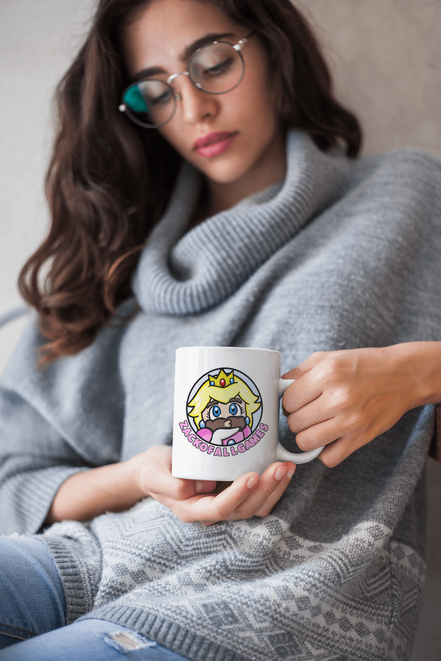 Peach - White Mug (NA-EU) product image (1)