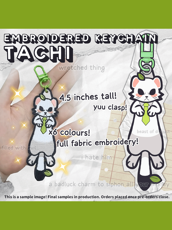 FURIRIRI Embroidered Keychain [PREORDER] product image (1)