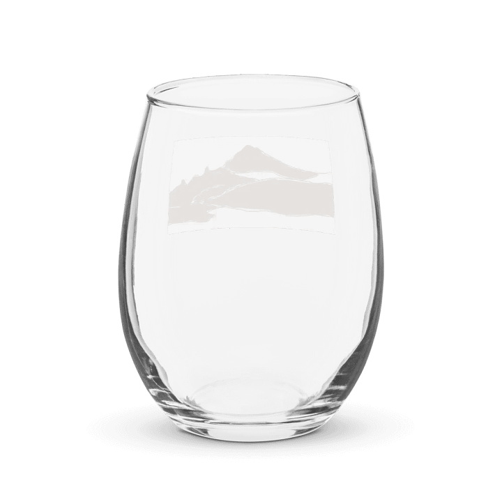Gilbert Peak wine glass (tan sketch) product image (2)
