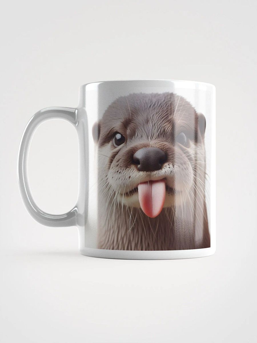 Rude Otter #Humorous Glossy Mug - White product image (6)