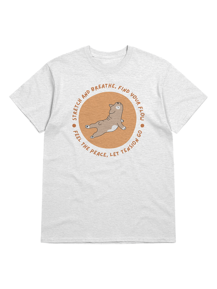 "Pug Yoga Flow T-Shirt: Stretch and Breathe" product image (2)