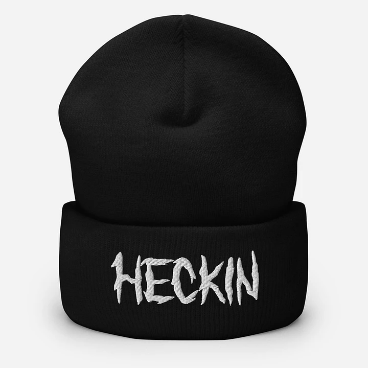 Heckin Beanie (white lettering) product image (1)