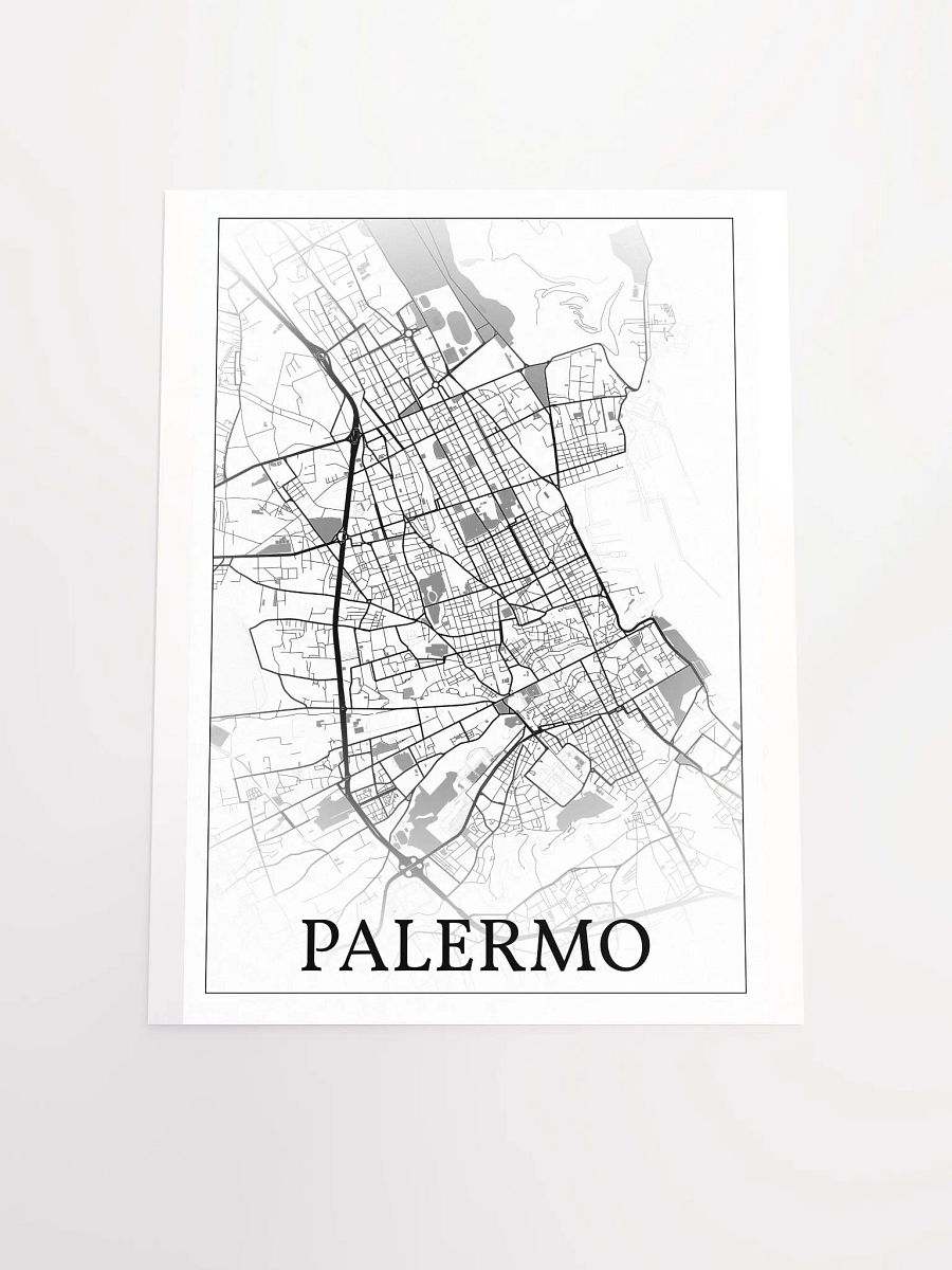Palermo, Sicily, Italy, city map print product image (17)