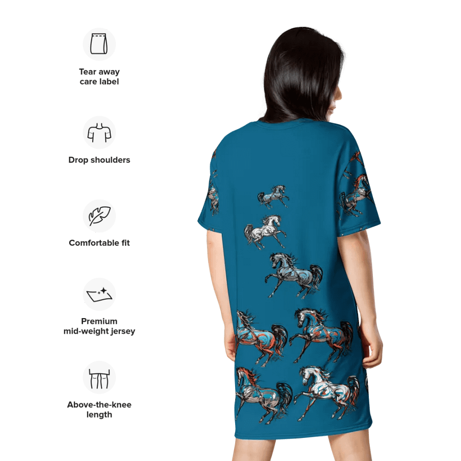 Prancing Arabian Tee Shirt Dress product image (10)