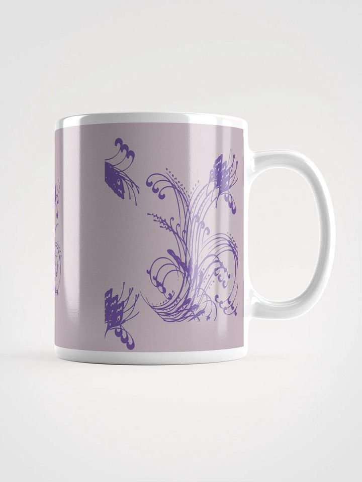 Purple Floral Swirls Mug product image (2)