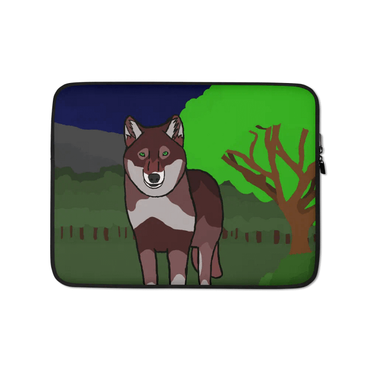 Wolf in Forest Laptop Case product image (1)
