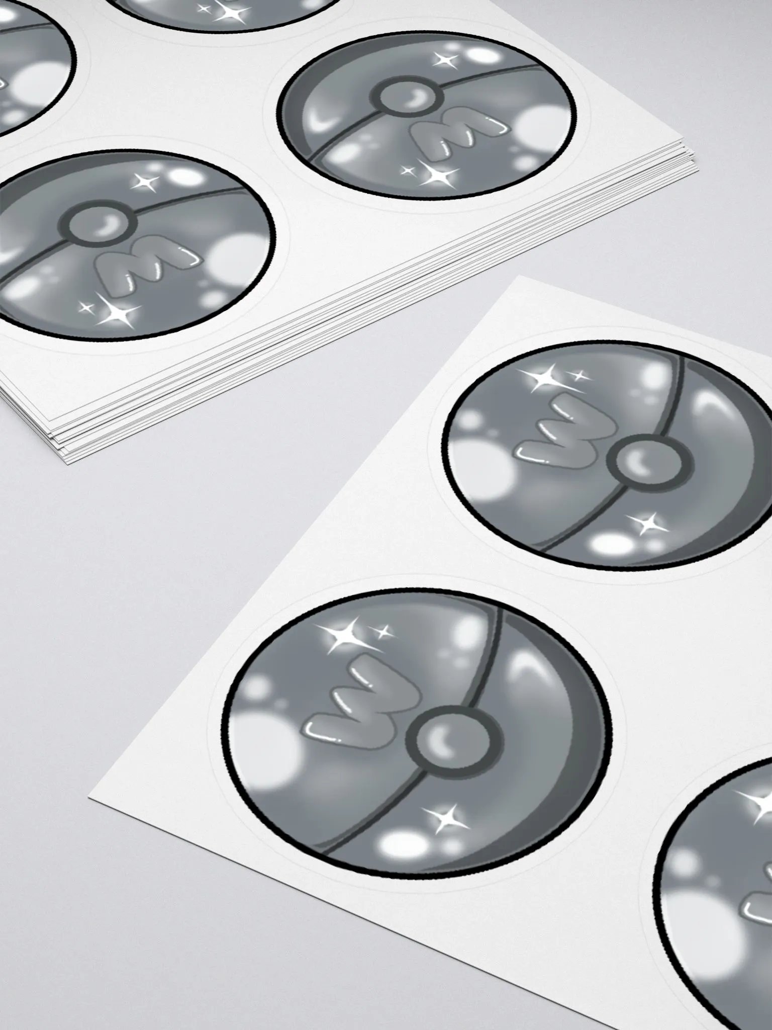4x Silverball Stickers product image (4)