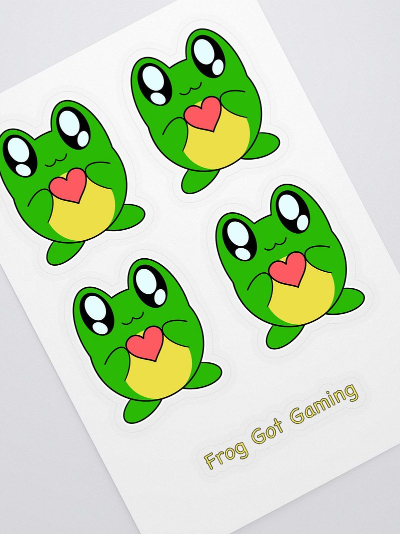 Frog Loves You Sticker Sheet