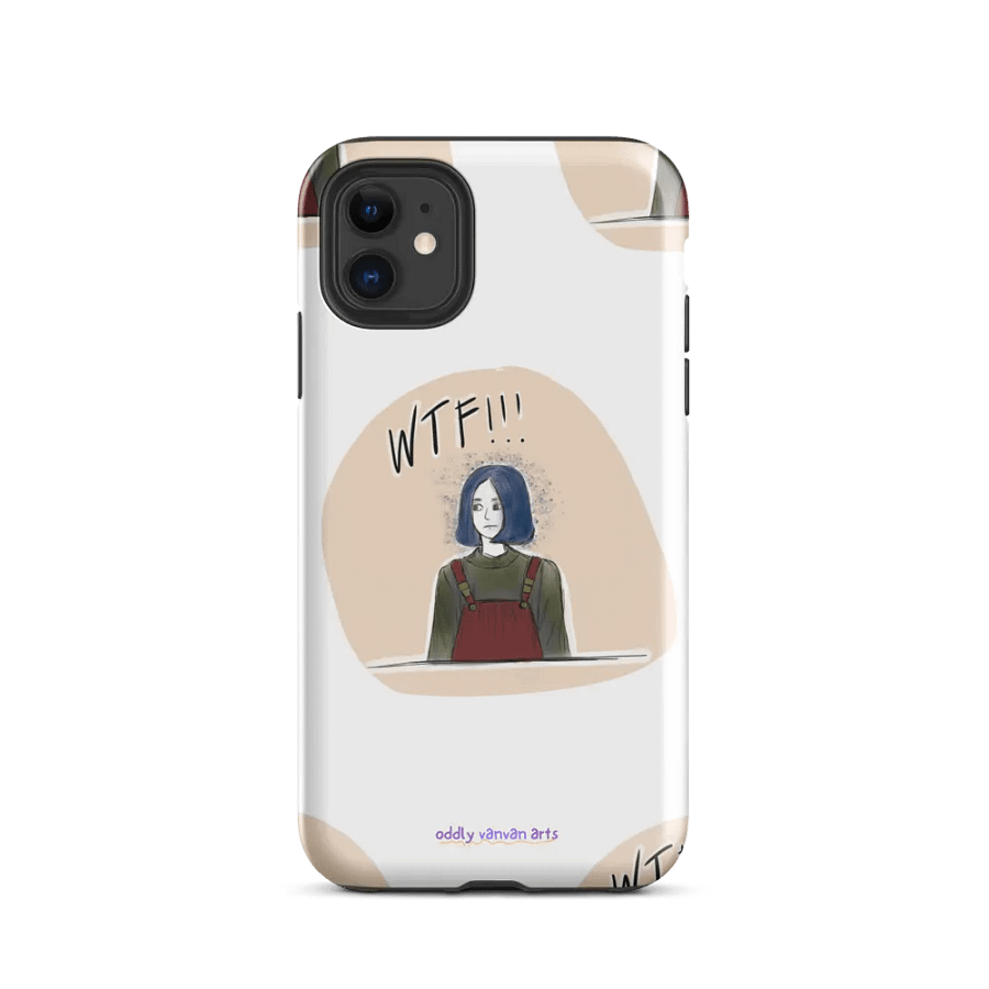 WTF!!! Blue Hair Illustration Tough iPhone® Case product image (24)