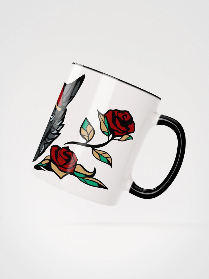 White Mug - Wolf & Roses product image (2)