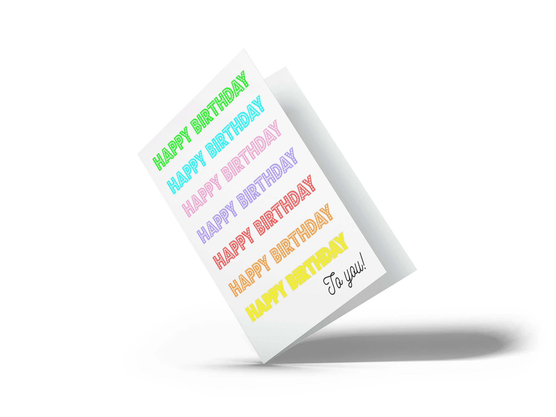 “HPBD to you” card product image (1)
