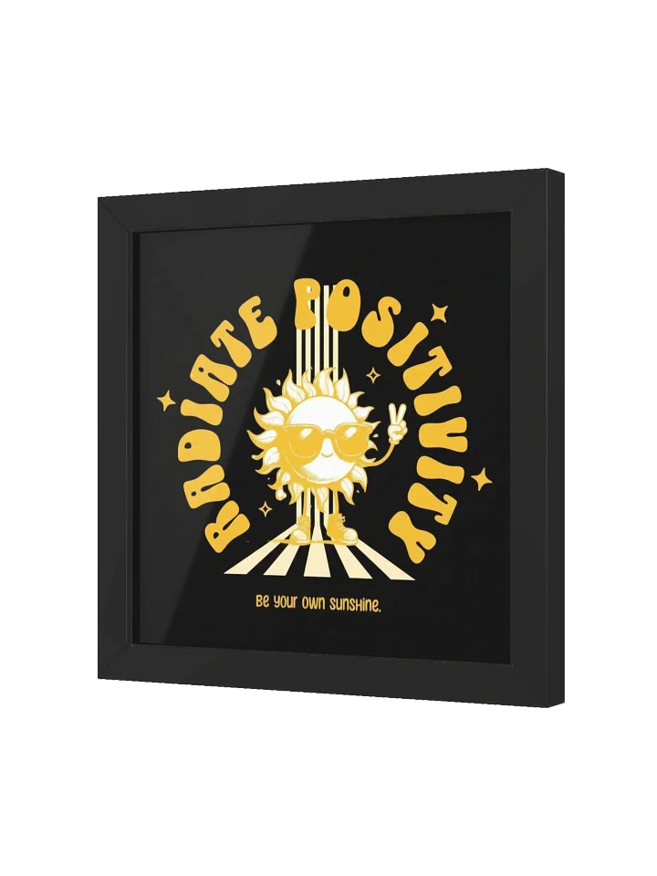 Retro Sun Radiance Framed Poster product image (6)