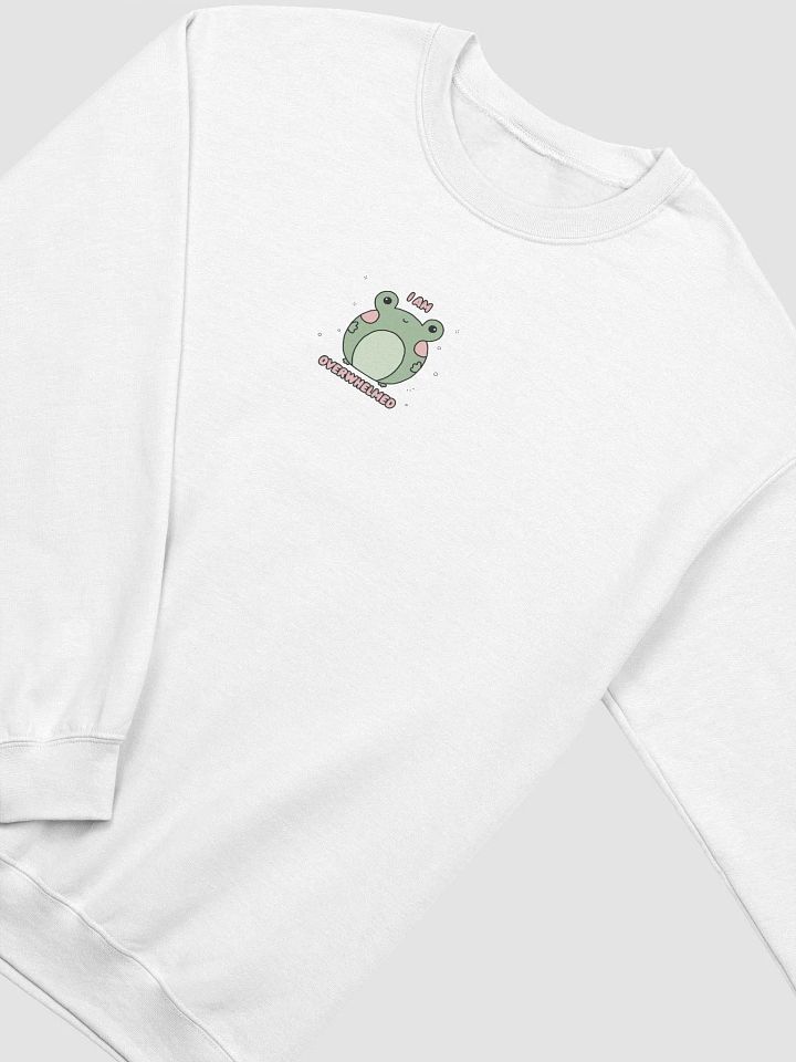 I Am Overwhelmed Frog Sweatshirt product image (2)