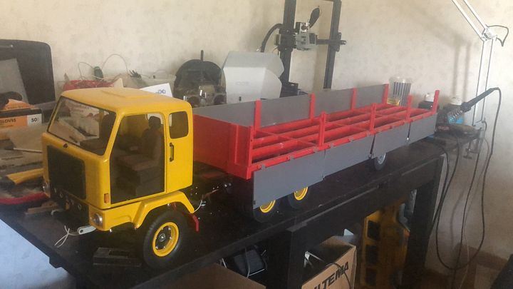 stl files for a drop down flatbed trailer in 1/14 product image (1)