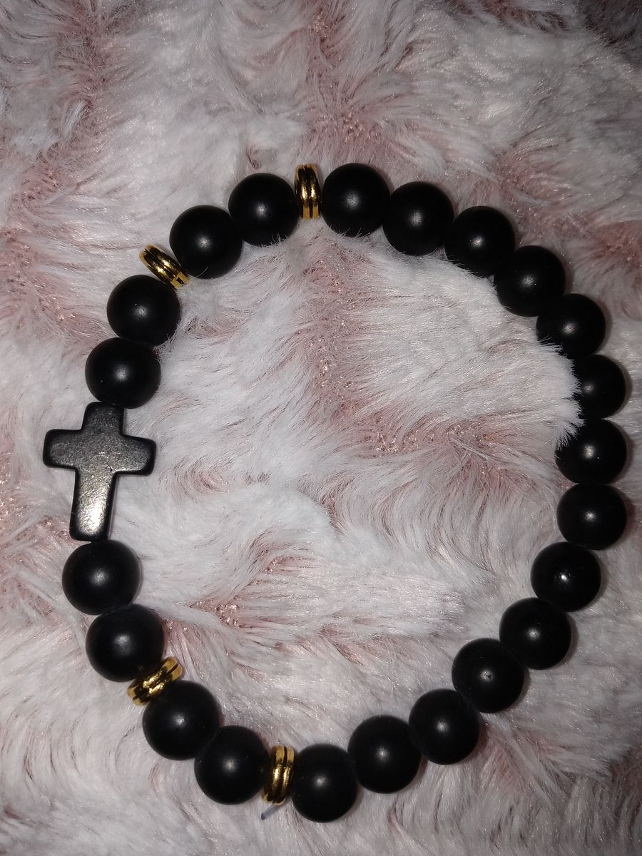 Boss momma black onyx healing stone bracelet product image (1)