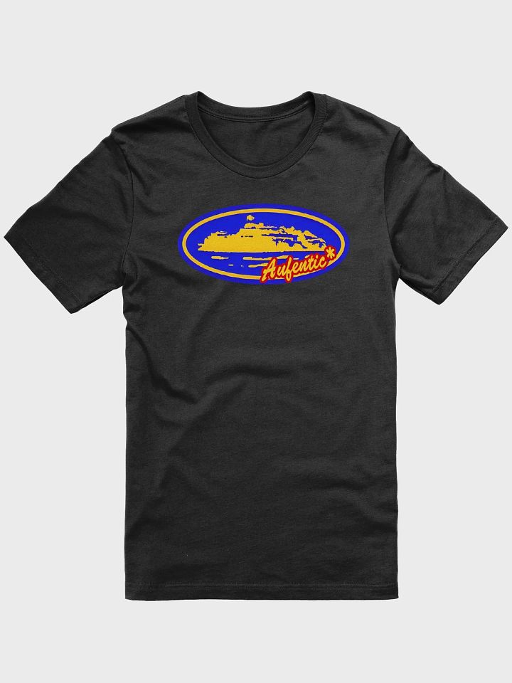 Corteiz Aufentic T-Shirt – Black/Blue product image (1)