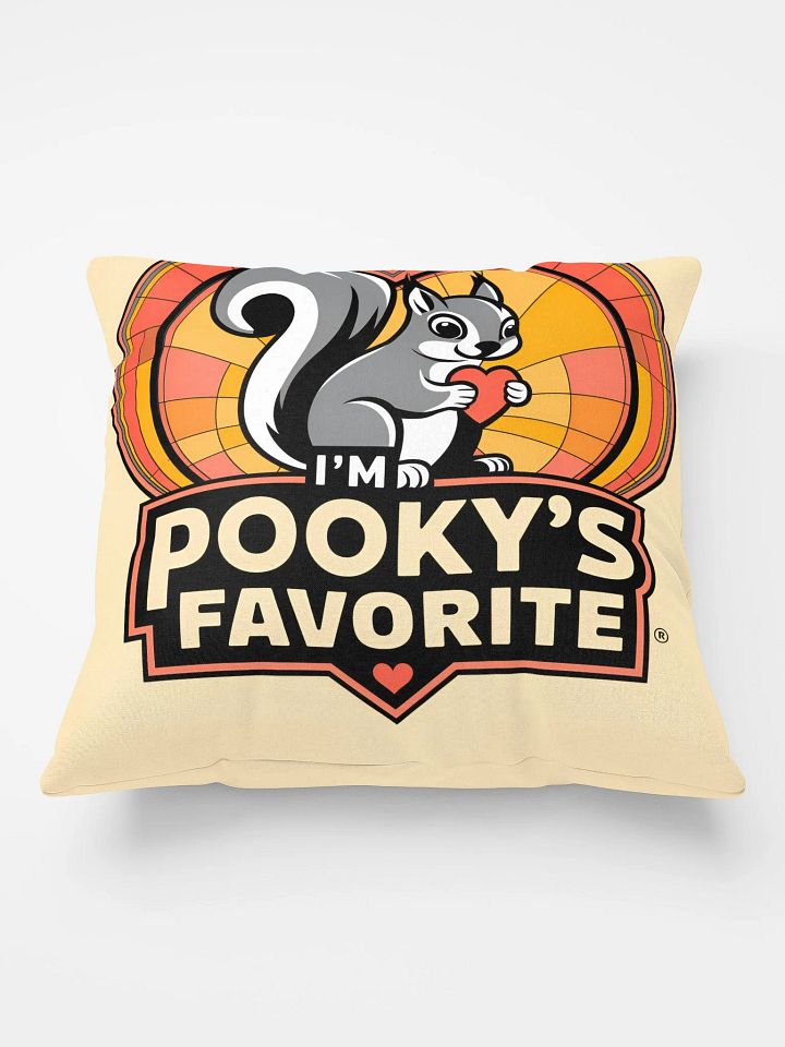 Comfy Pillow: I'm Pooky's Favorite, holding heart product image (1)