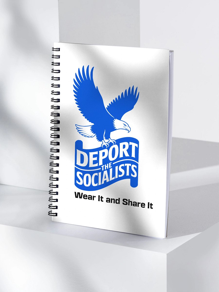 Deport The Socialists spiral notebook - blue eagle product image (4)