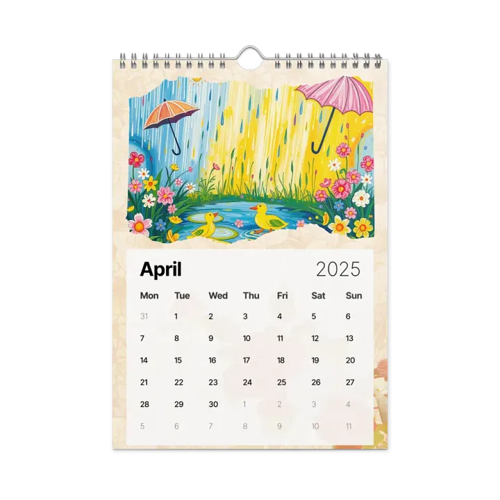FOLK ART WALL CALENDAR 2025 product image (1)
