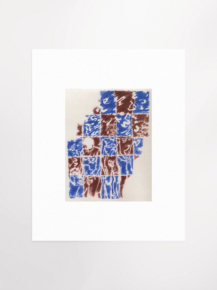 woman w/book/man w/leg circa '90 Print product image (2)