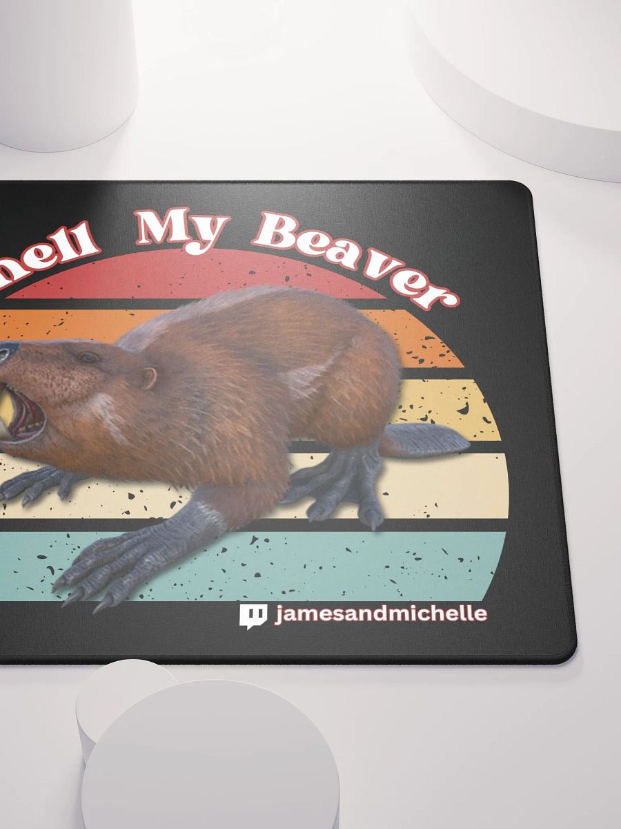 Smell My Beaver, Gaming Mouse Pad 18″×16″ product image (5)