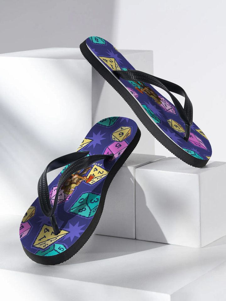 Patient PixelZ P Logo Flip-Flops (D20 Pixel Pop) product image (2)