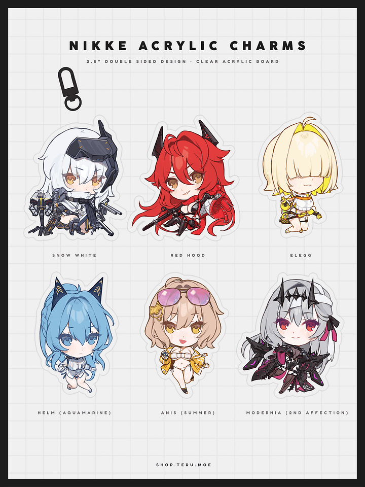 NIKKE Acrylic Charms Vol.2 product image (1)