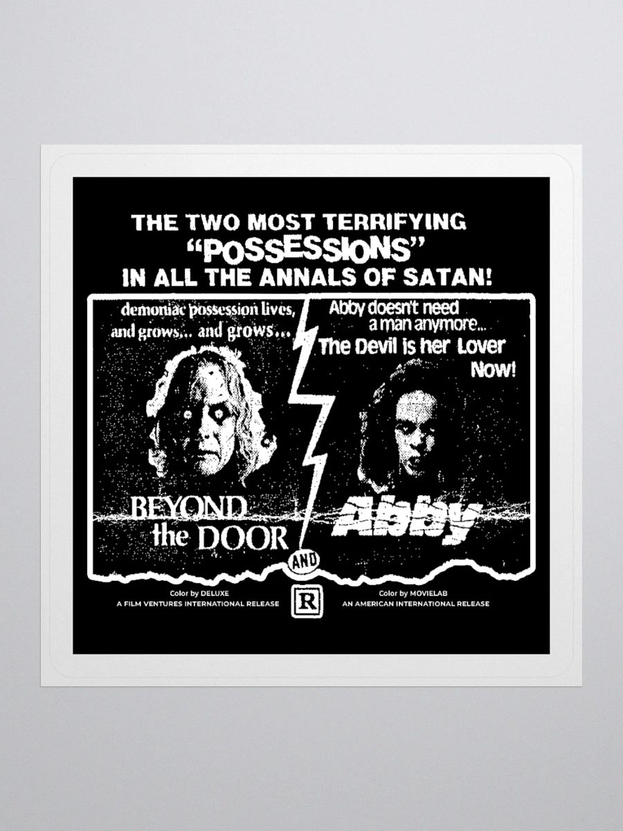 Beyond The Door / Abby Double Feature! | Kiss Cut Sticker product image (1)