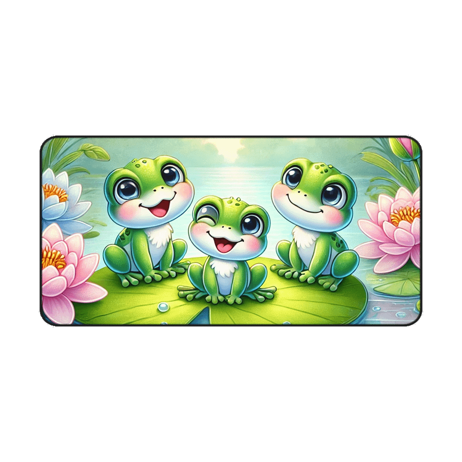 Trio Frog Mouse Pad 16” x 32” product image (3)