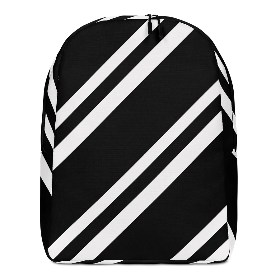 Striped Noir Minimalist Backpack product image (1)