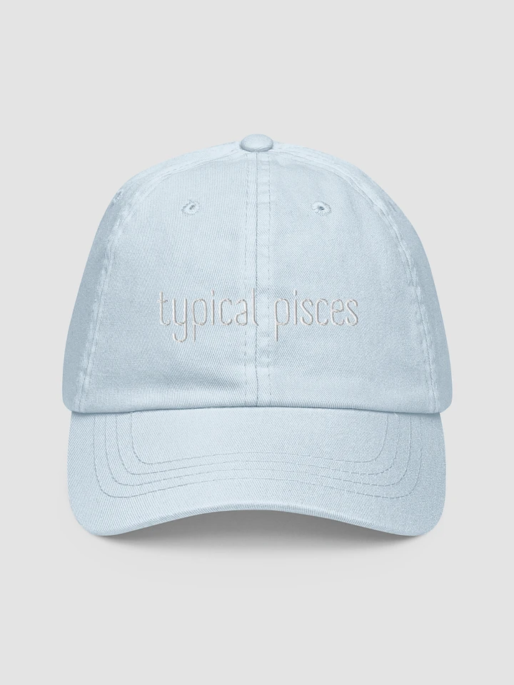 Typical Pisces White on Baby Blue Hat product image (1)