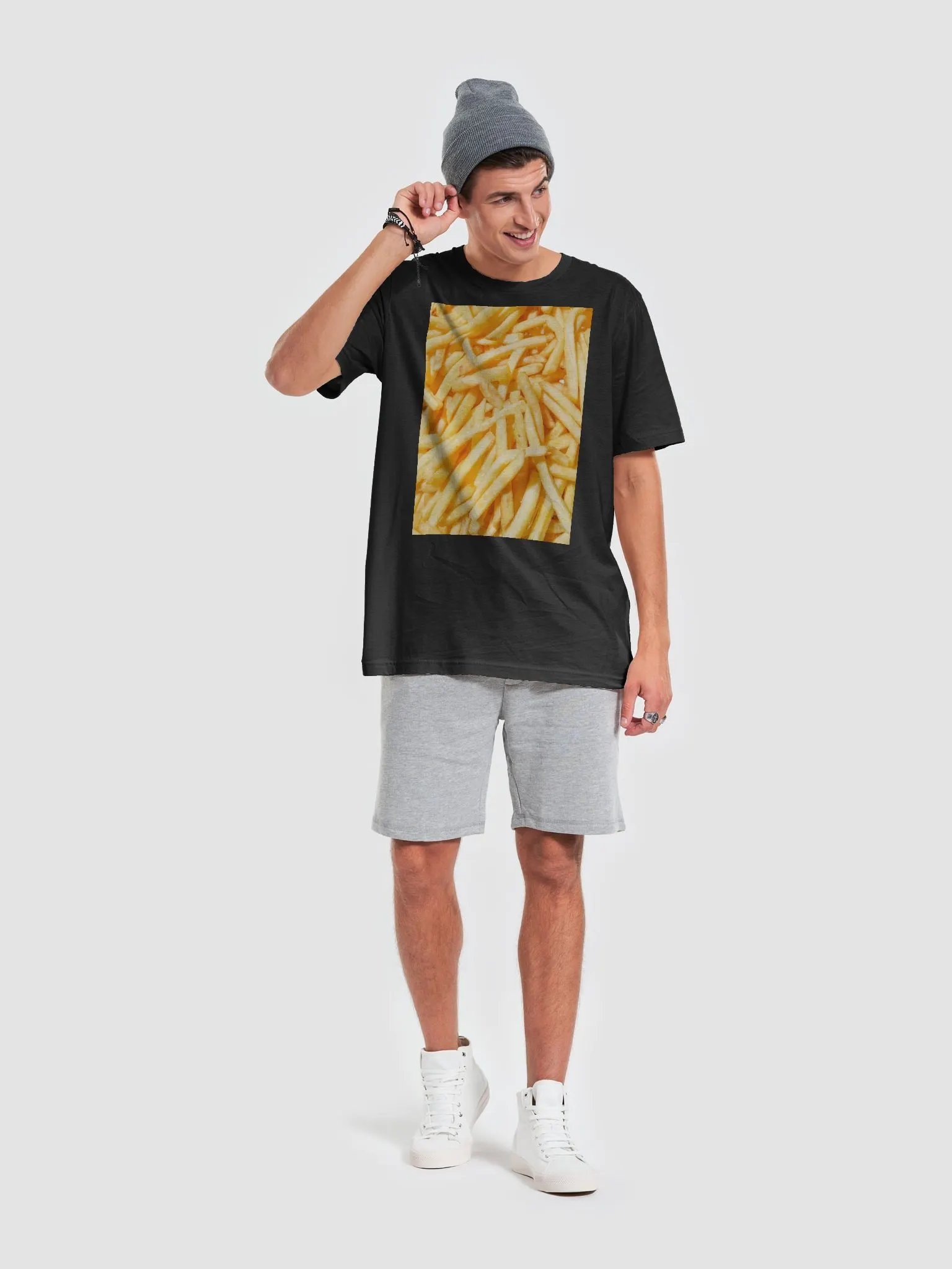Fries T-Shirt Black product image (6)