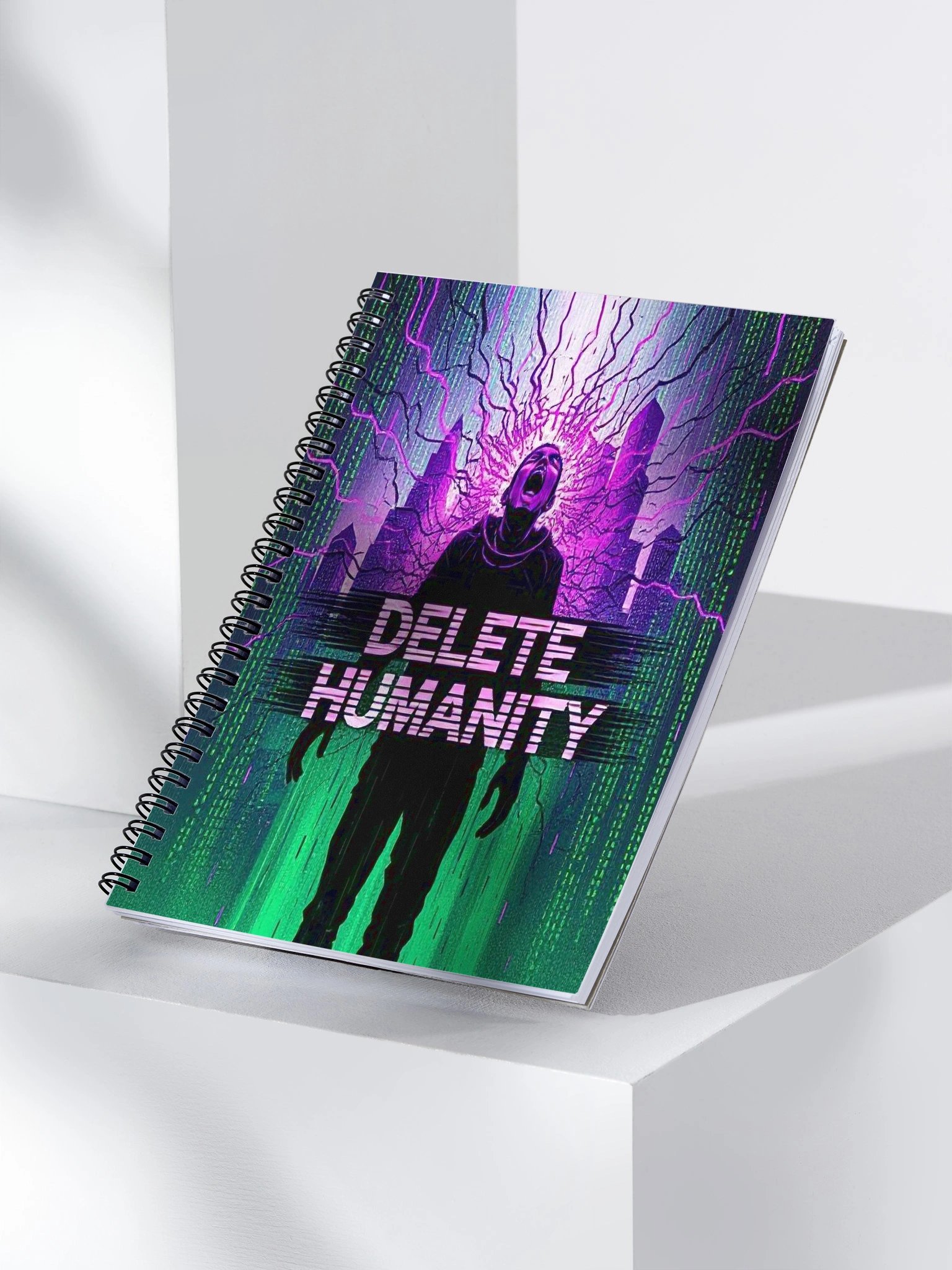 Delete Humanity Spiral Notebook product image (3)