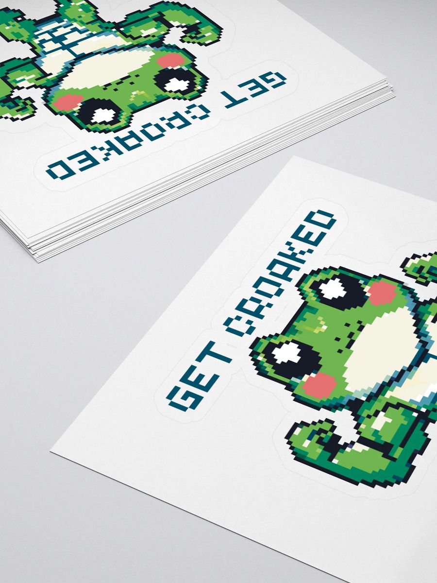 Get Croaked Yoked Pixel Frederick Sticker product image (4)
