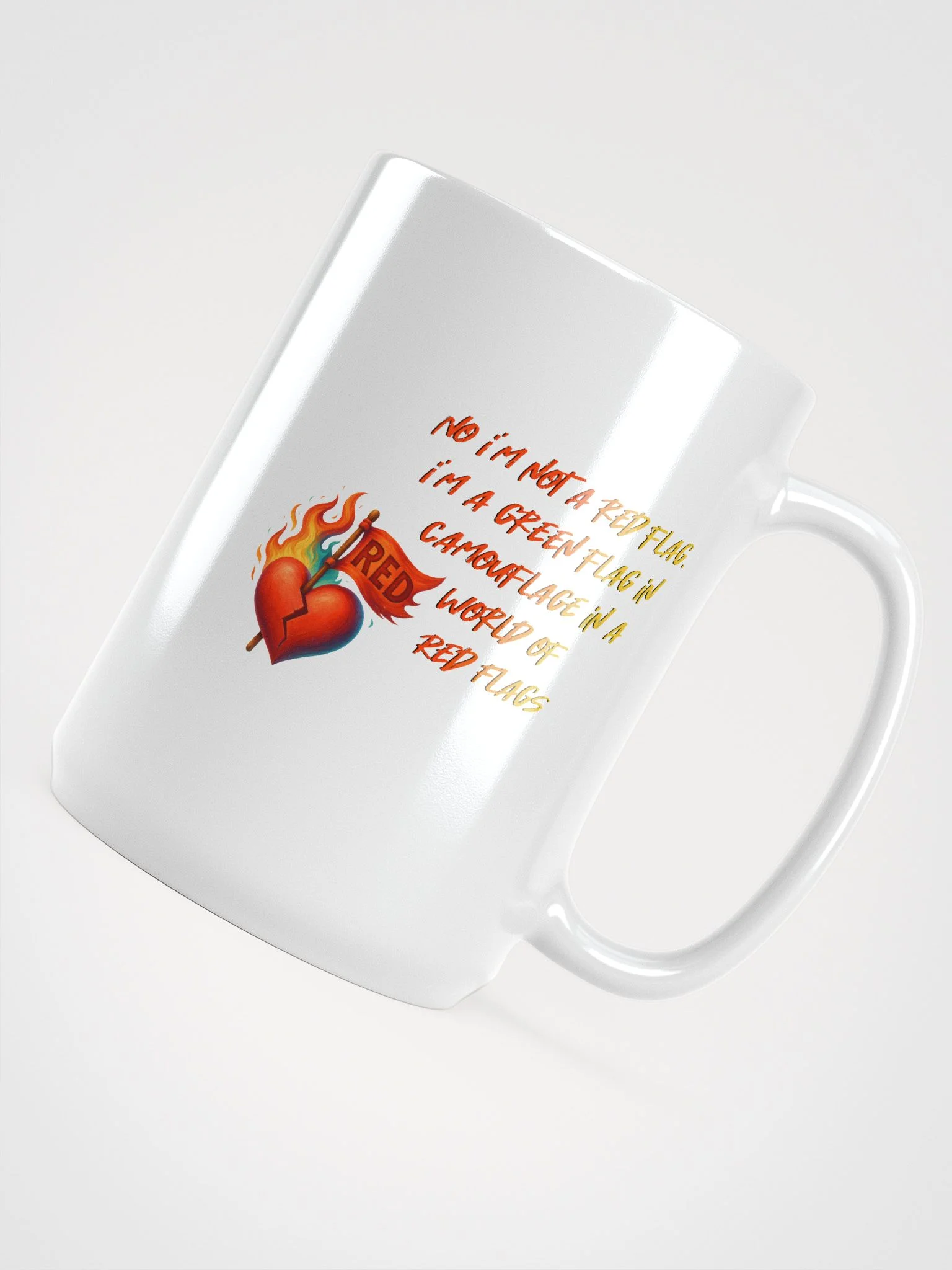 No i'm not a red flag, I'm a green flag in CAMOUFLAGE product image (5)