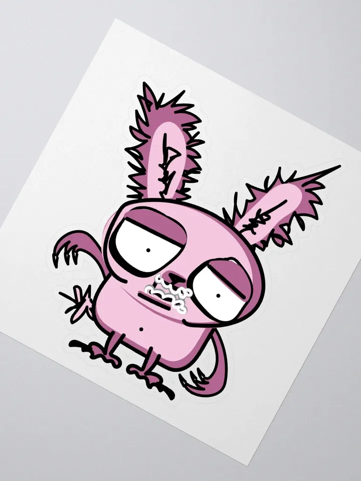 Cuddly Rabid Bunny Sticker product image (4)