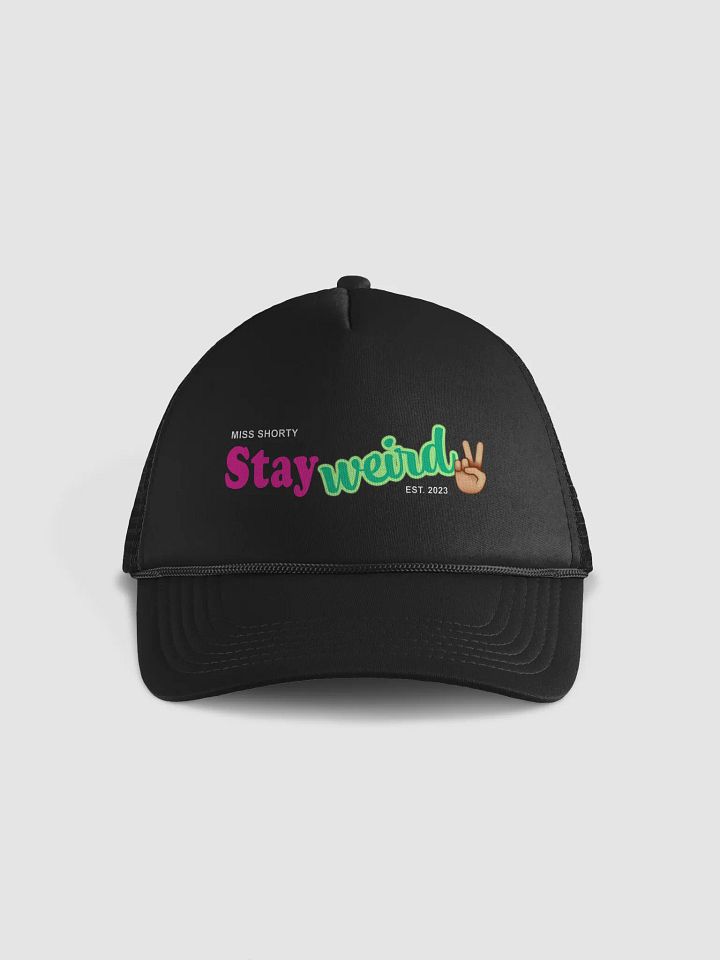 Stay Weird with a Peace Sign Cap product image (1)