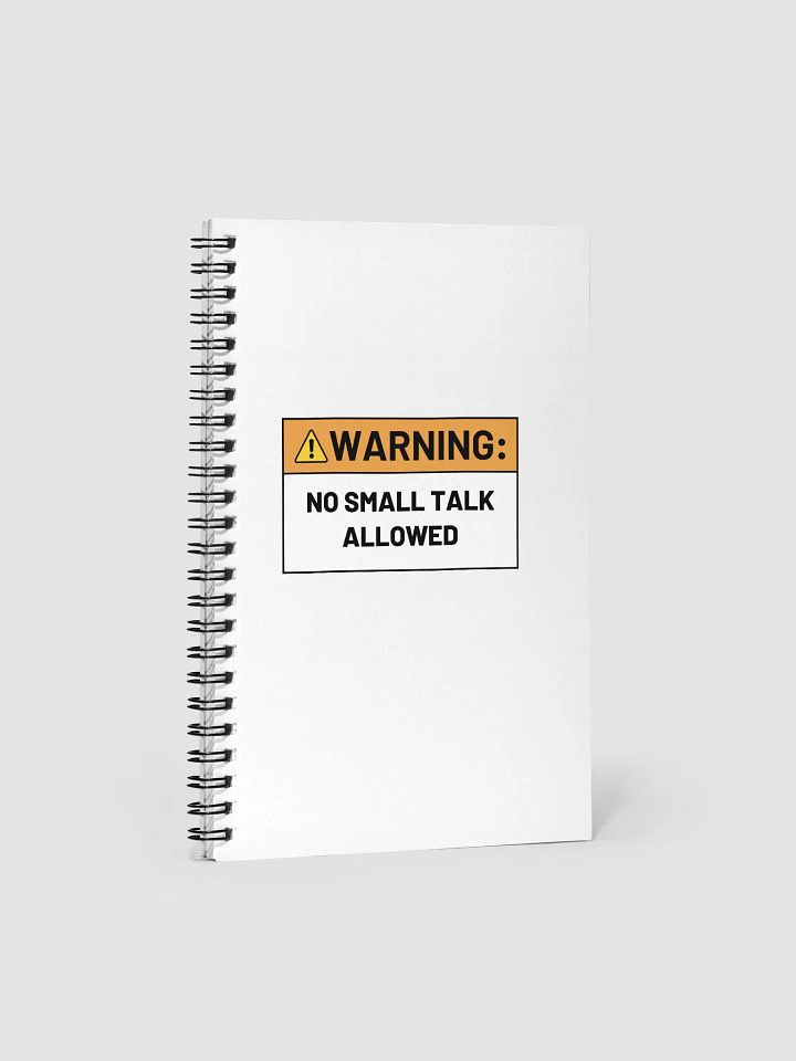 NO SMALL TALK ALLOWED notebook product image (1)