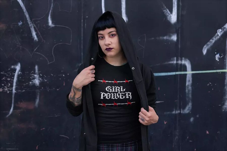 GIRL Power t shirt Gift Strong Independent Women Birthday Gang Street Style product image (3)