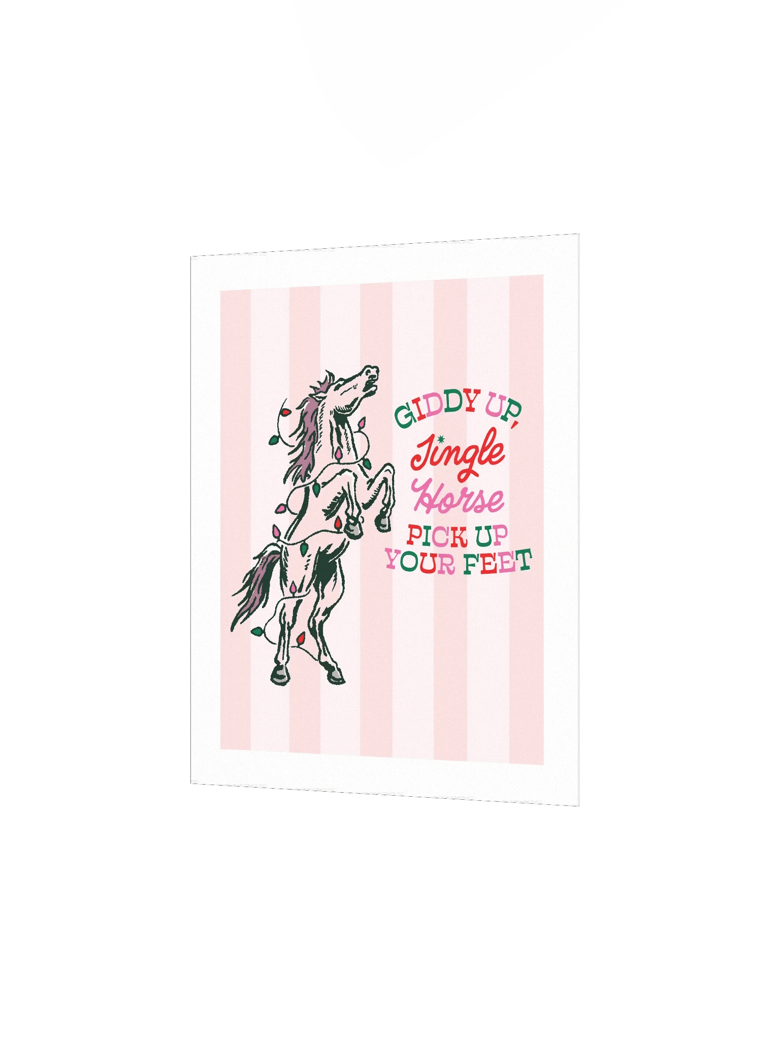 jingle horse wall print product image (5)