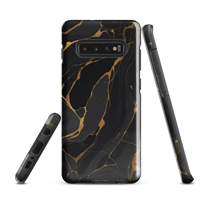 Tough Case for Samsung – Ebon Gold Waves product image (1)