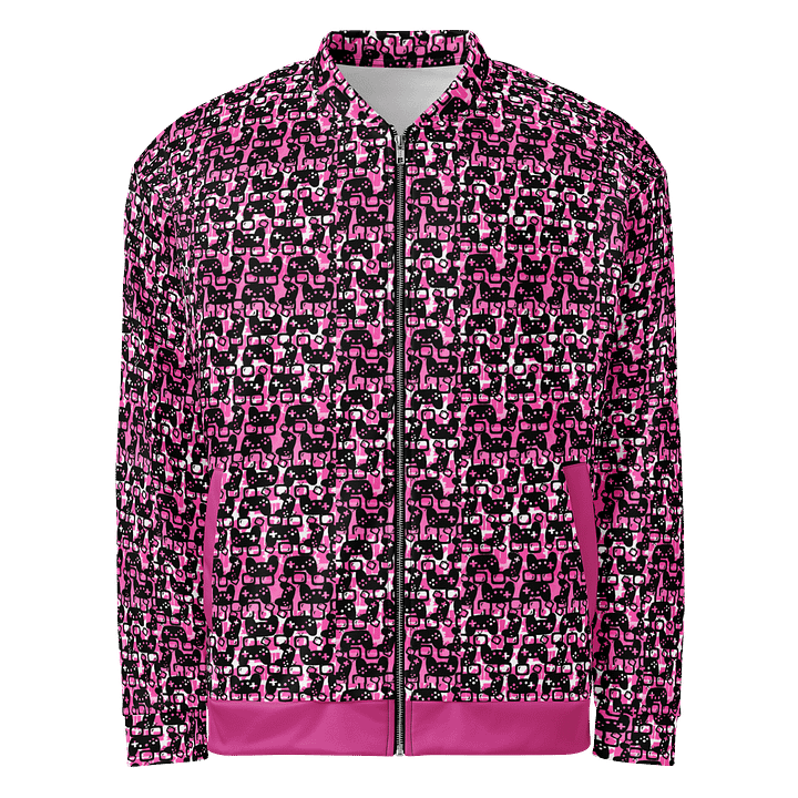 Story Lover Unisex Bomber Jacket (Pink and Black) product image (1)
