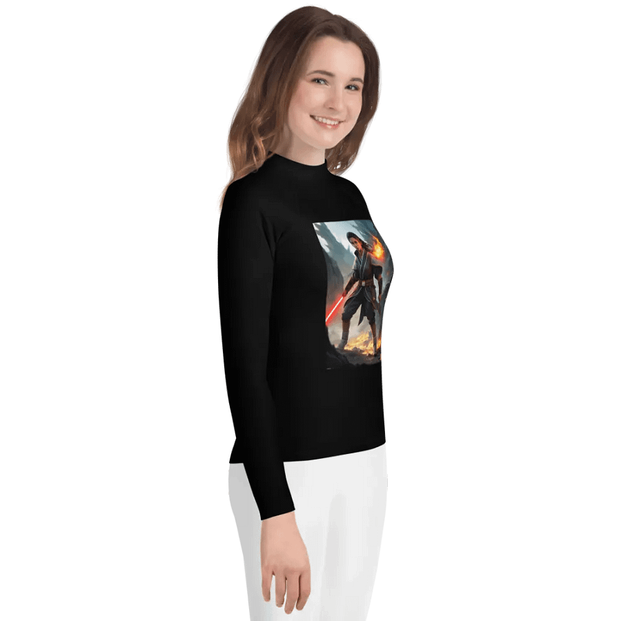 Fiery Warrior Youth Rash Guard product image (8)