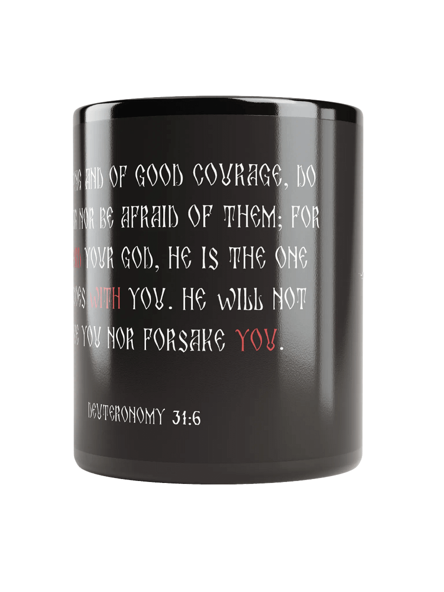 Cross And Crown Black Glossy Mug product image (5)