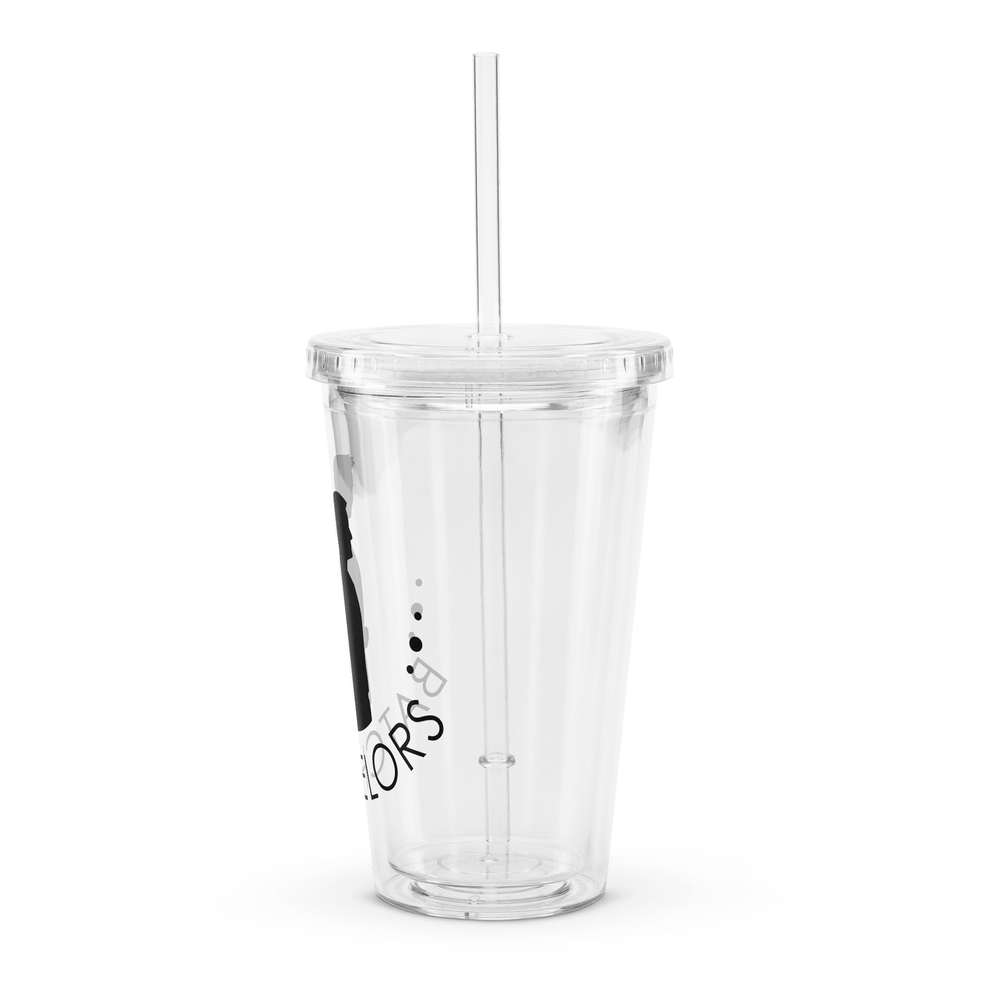 Batchelors Double Wall Clear Plastic Tumbler with Straw product image (4)