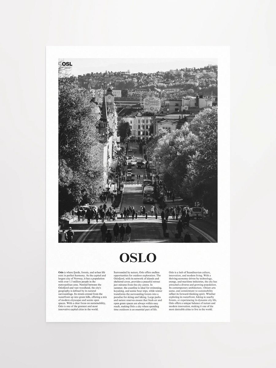 Oslo 02 Newspaper Poster product image (5)