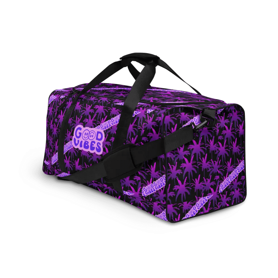 GOOD VIBE ONLY DUFFLE BAG black-purple product image (5)