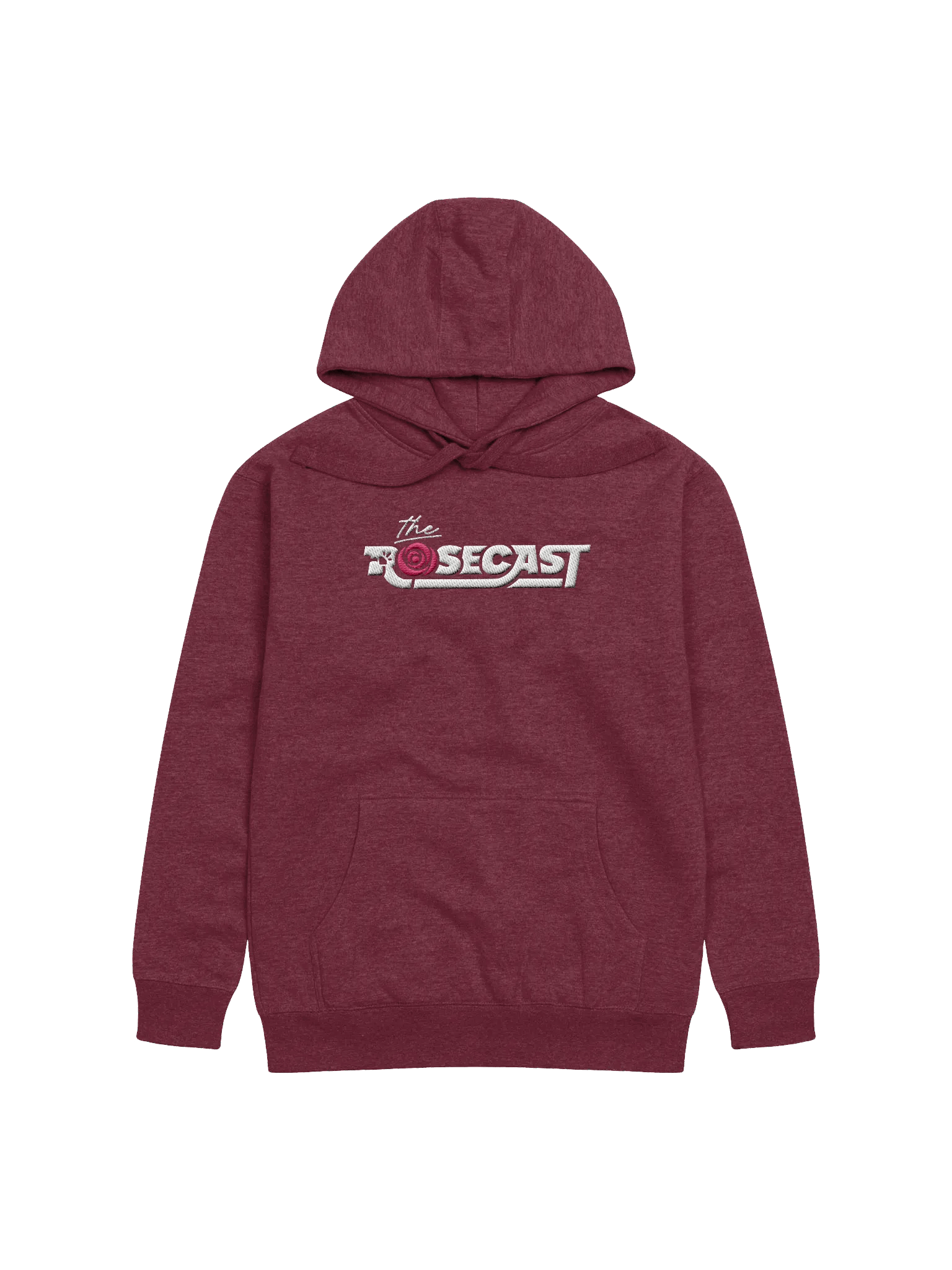 Rosecast Logo Premium Hoodie (Embroidered, White) product image (1)